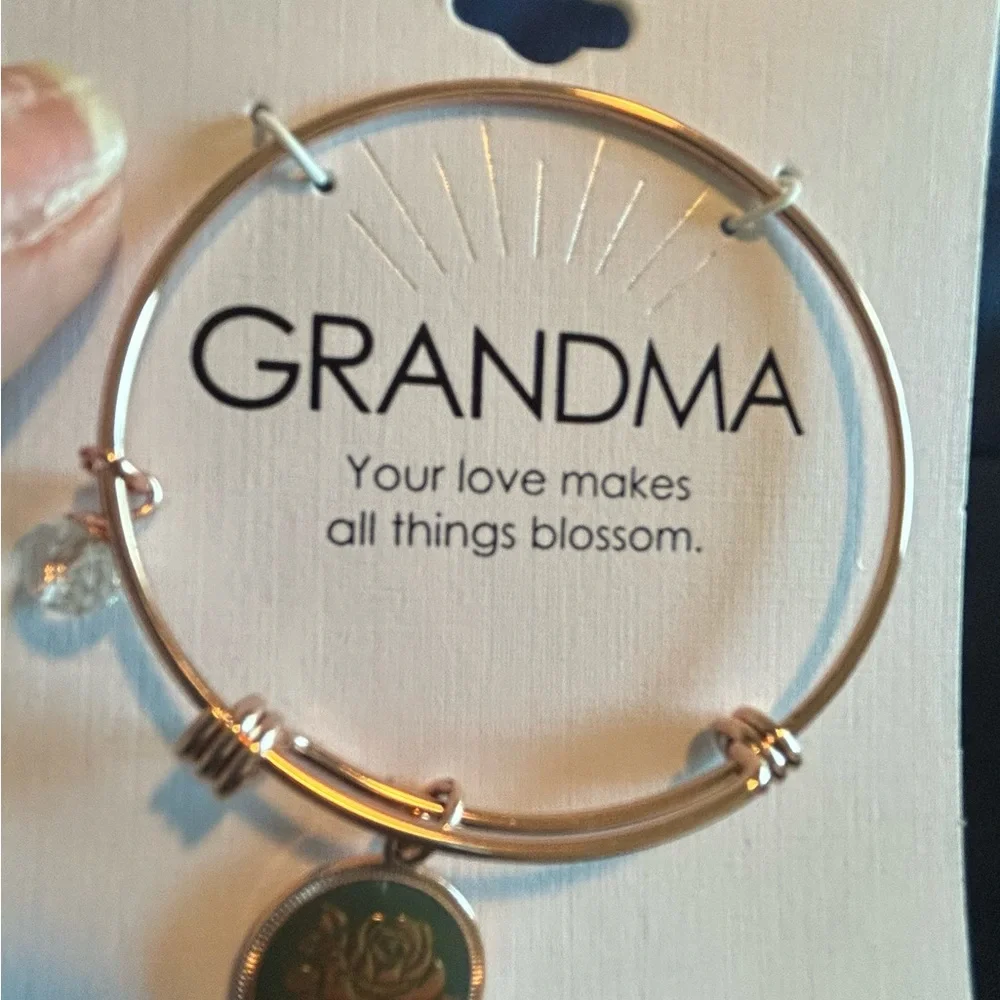 GRANDMA Bracelet w/Charms • Rose Gold • - Picture 2 of 5